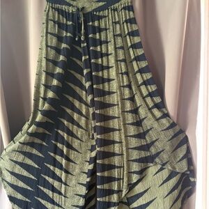 Manaola flowy pant with drawstring in Nanaka print